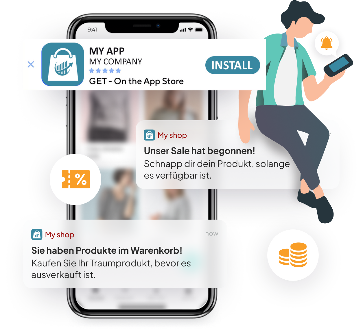 JTL-Shop Push-Nachrichten auf die App
